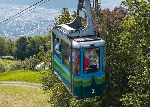 Die Seilbahn nach Jenesien wird neu gebaut.